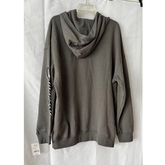 Snoopy Stay Cool Hoodie Gray Airbrush Graphic Peanuts Hybrid Apparel XL - Picture 16 of 16